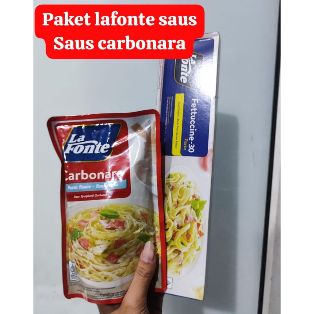 

Paket Hemat La Fonte Fettucine 225gr + Saus Carbonara 315gr