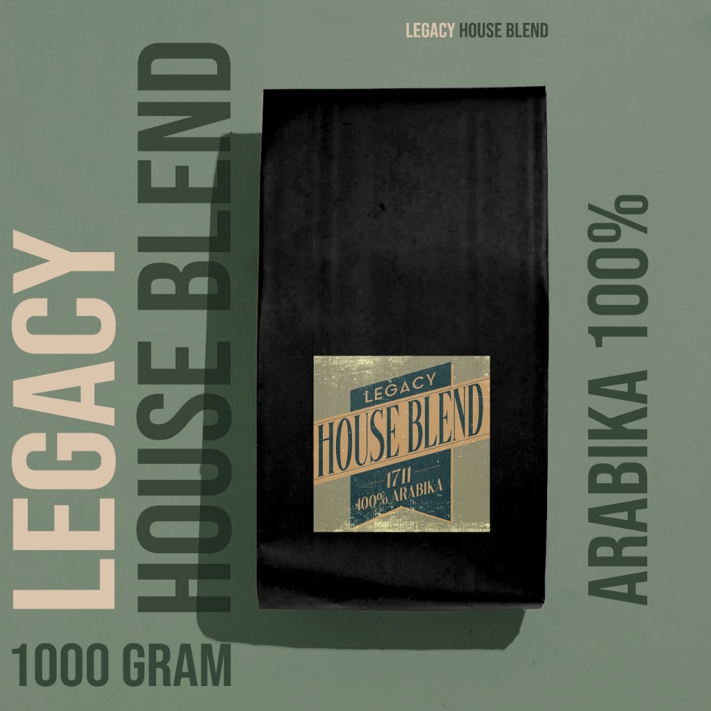 

Biji Kopi Legasi 1711 Blend Arabika Robusta – Fresh Roast 1kg | 100% Arabika | Strong, Manis, Premium Coffee Beans