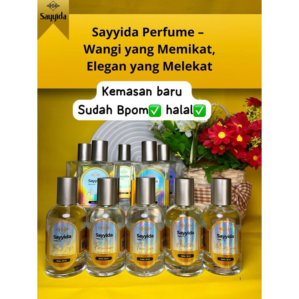 PAKET RESELLER 5BOTOL SAYYIDA PARFUM NEW PACKAGING