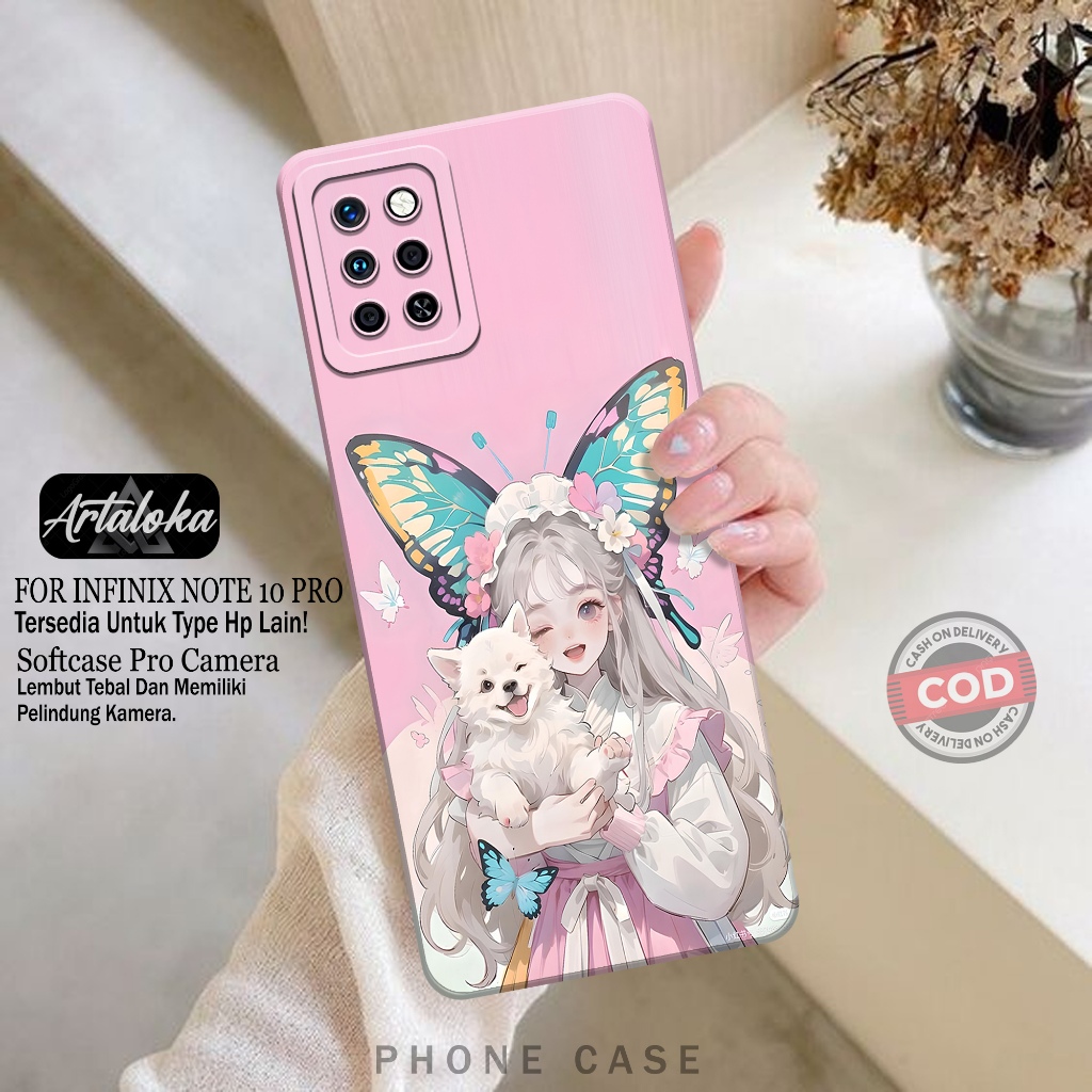 Softcase Hp Infinix Note 10 Pro Fashion Case Kartun Case Infinix Note 10 Pro Silikon TPU Pro Camera 