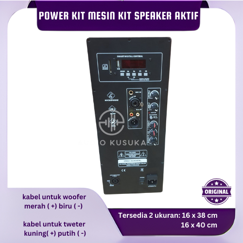 POWER KIT MESIN KIT SPEAKER AKTIF 500 WATT BLUETOOTH ECHO USB IMPORT