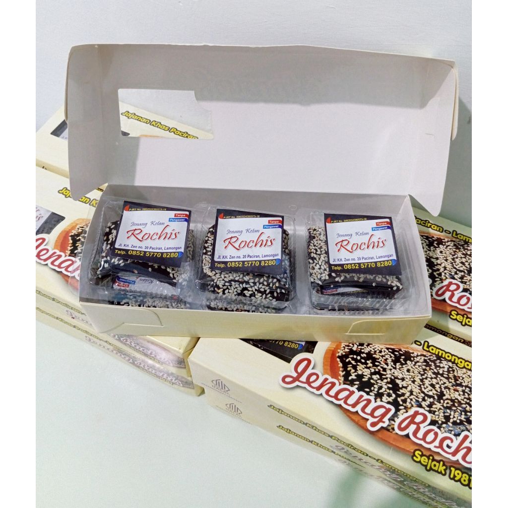 Jenang Rochis ketan hitam asli khas paciran Lamongan 1 dus isi 6 pcs (tahan 4 hari sejak kirim)