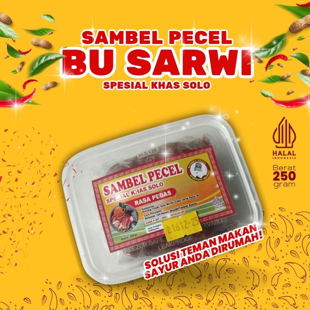 

Sambel Pecel Solo Bu Sarwi 250 gram