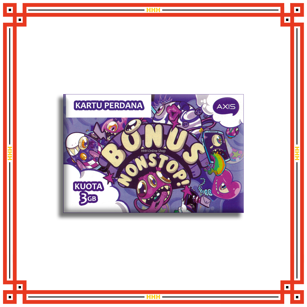 Kartu Perdana Axis Bronet Kuota 3GB 30 Hari