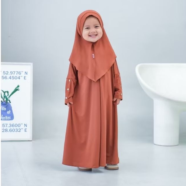 Haura Baju Gamis Abaya Malika Anak Perempuan