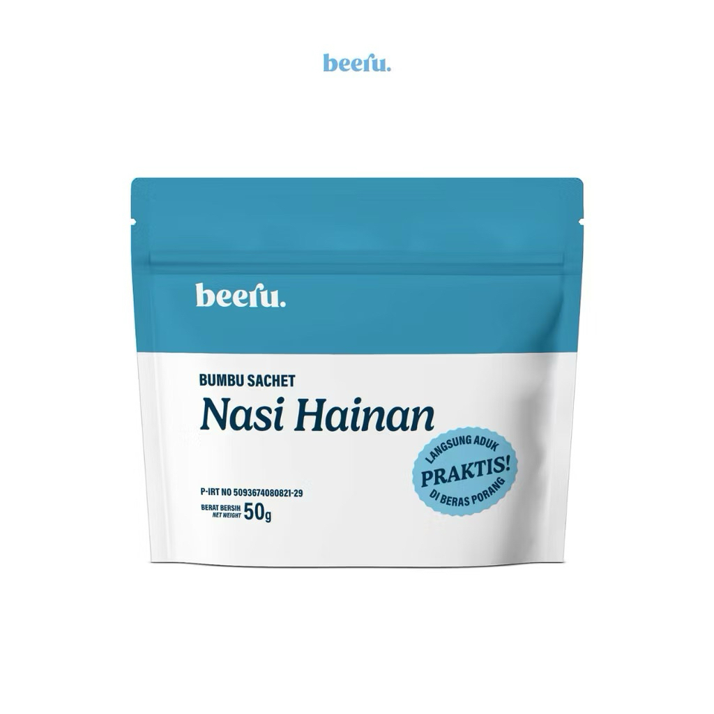 

Beeru Bumbu Sachet Pouch Beras Porang Rasa Nasi Hainan 50 gram - Non MSG