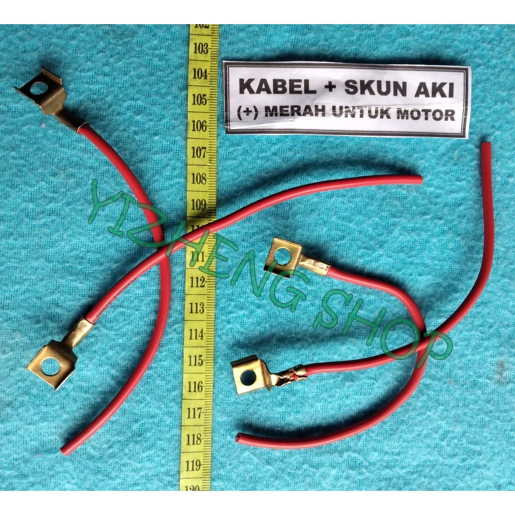 KABEL + SKUN AKI (+) MERAH UNTUK MOTOR