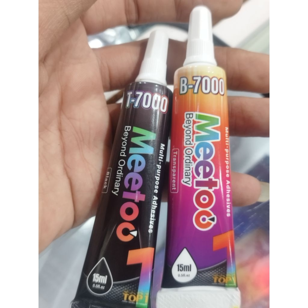 

LEM B-7000 MEETOO ISI BENGING DAN HITAM 15ML LEM SERBAGUNA LEM B7000 MEETOO 15ML LEM LCD LEM BC DAN DLL