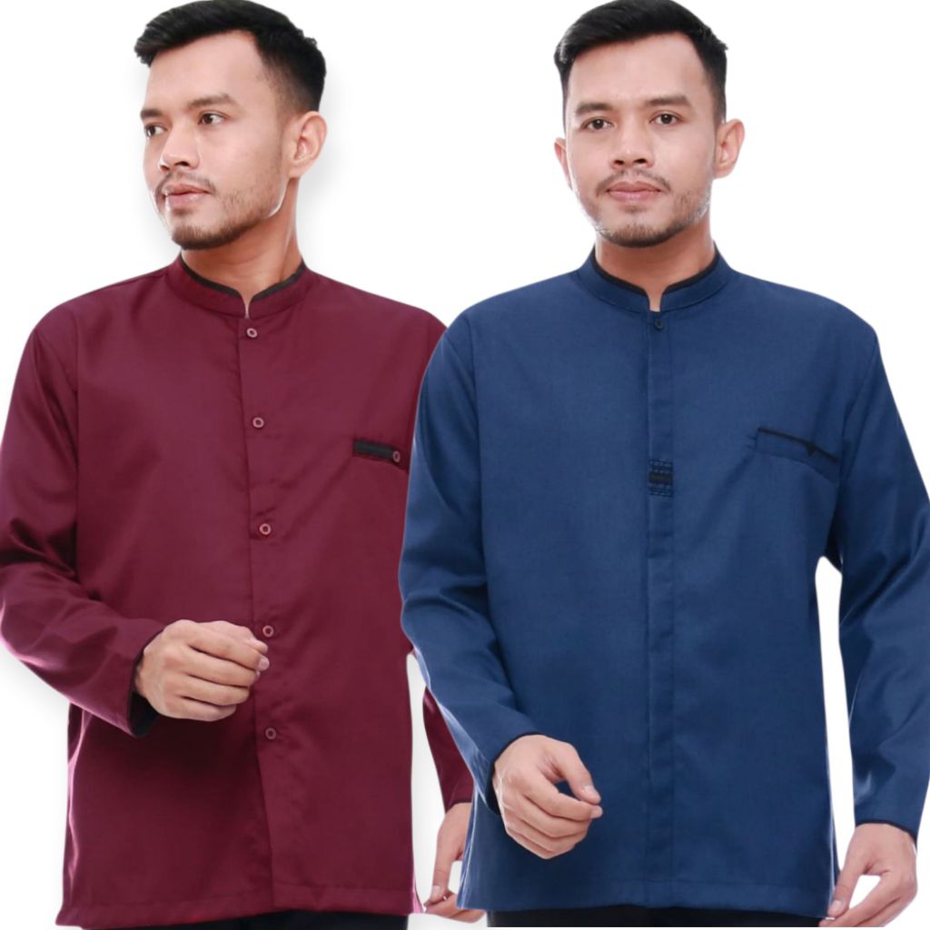 baju kemeja koko polos dewasa bahan katun toyobo ptemium S M L XL XXL XXXL XXXXL koko pria lengang p