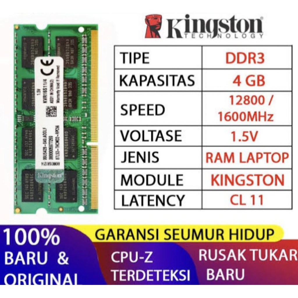 RAM DDR3 4GB KINGSTON