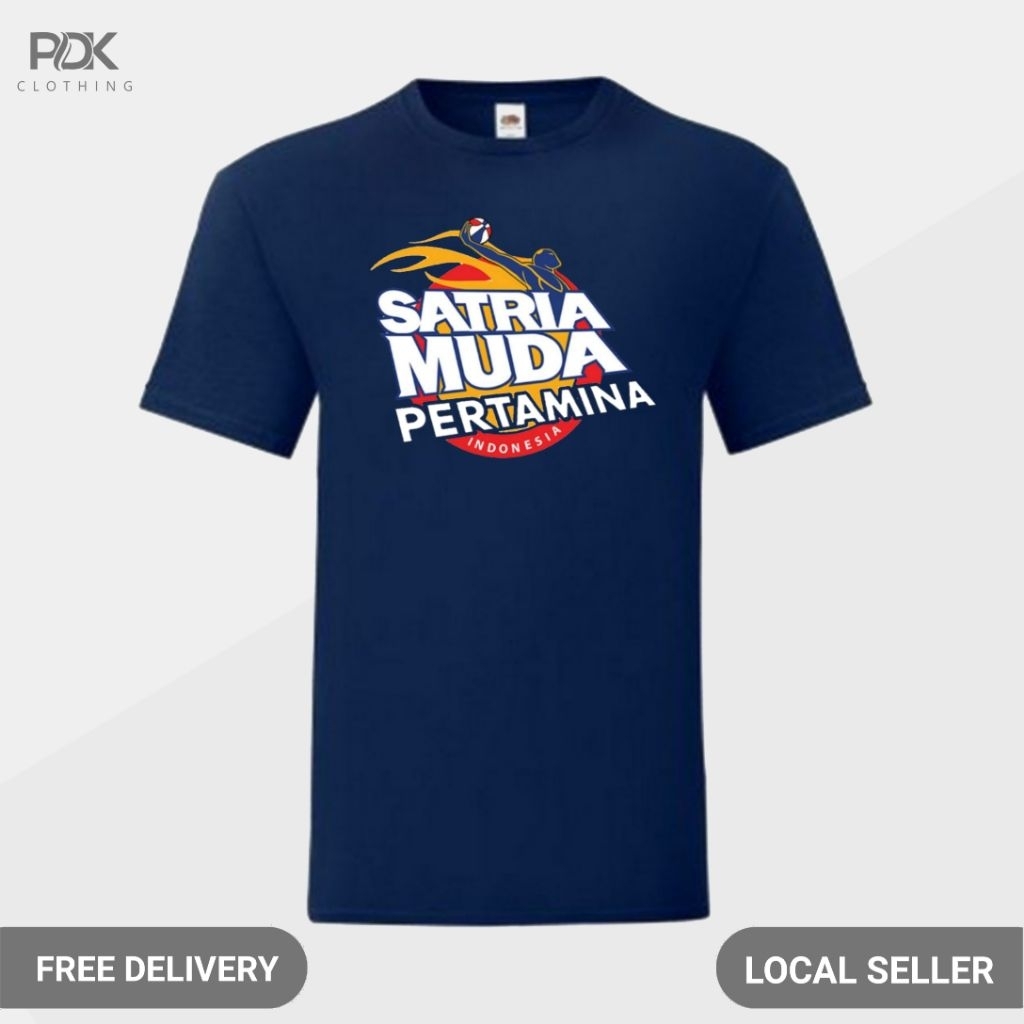 Kaos Pria Baju Basket Satria Muda Pertamina
