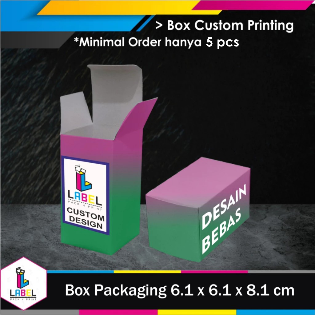 

Dus / Box Packaging Uk. 61 x 6.1 x 8.1 cm Custom Desain Full Print