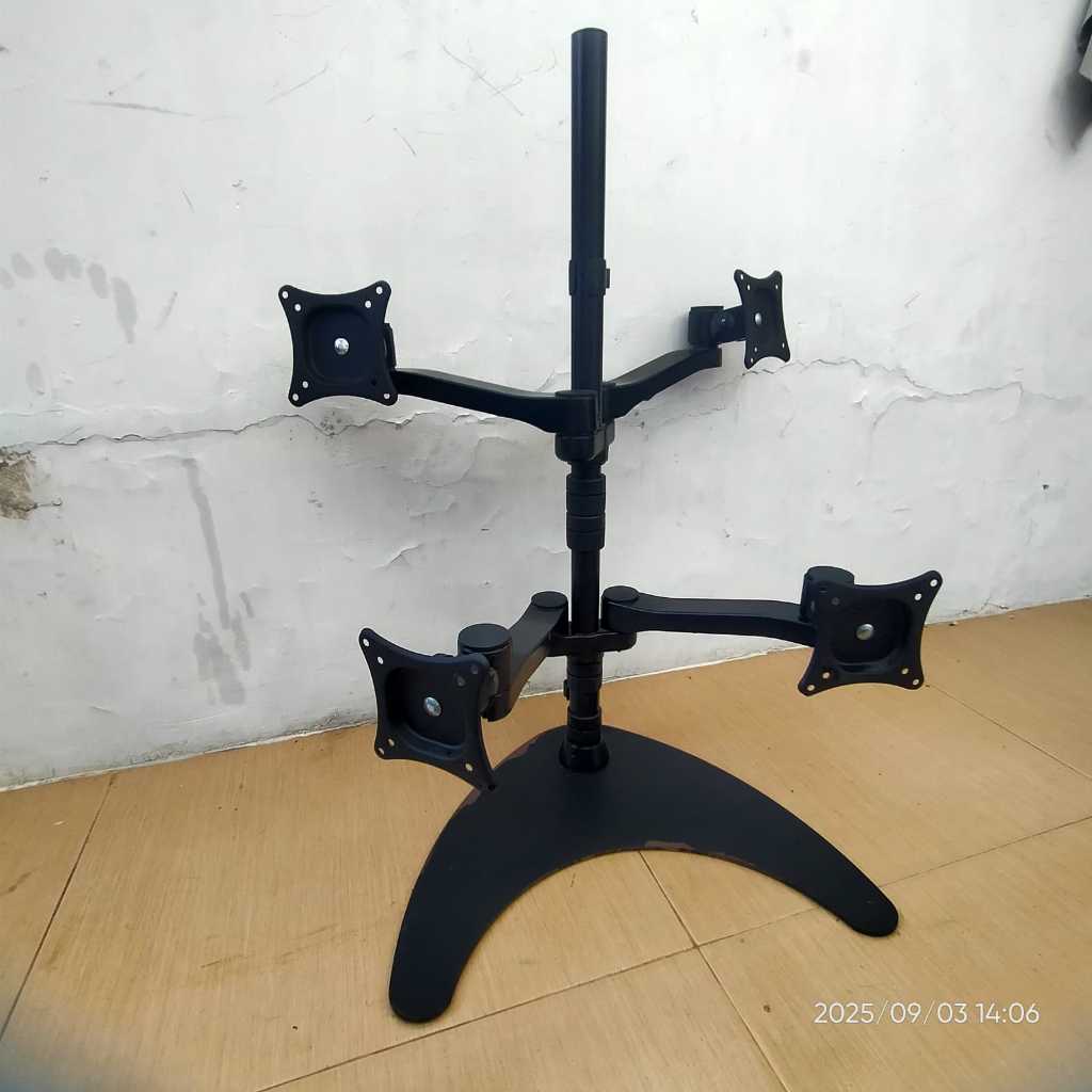 Bracket Holder 4 Monitor Braket PC 17-27  Oximus Hydra Untuk 4 Monitor