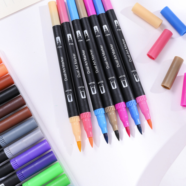 

TYB M14 Dual Tip Brush Pen 12 Warna | Spidol Art untuk Sketsa & Kaligrafi