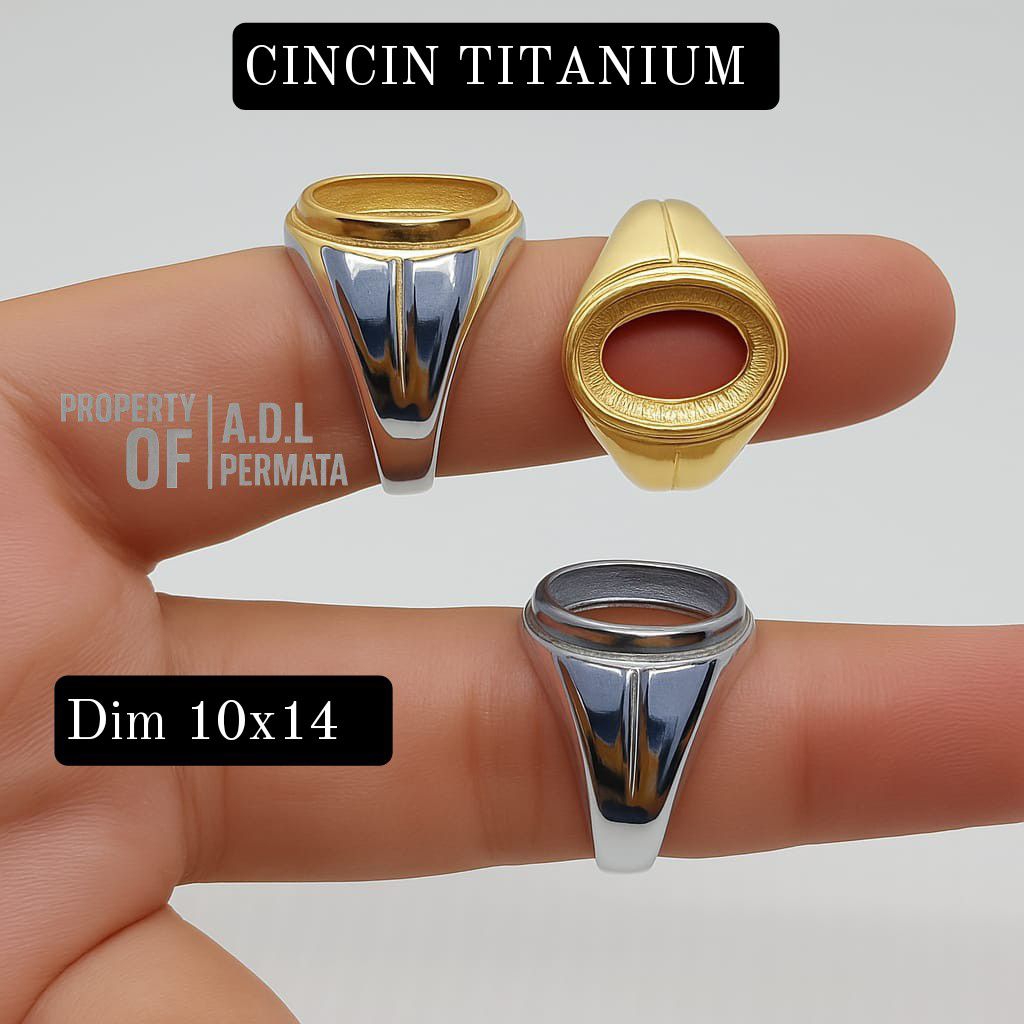 CINCIN RING EMBAN TITANIUM DIMENSI 10X14