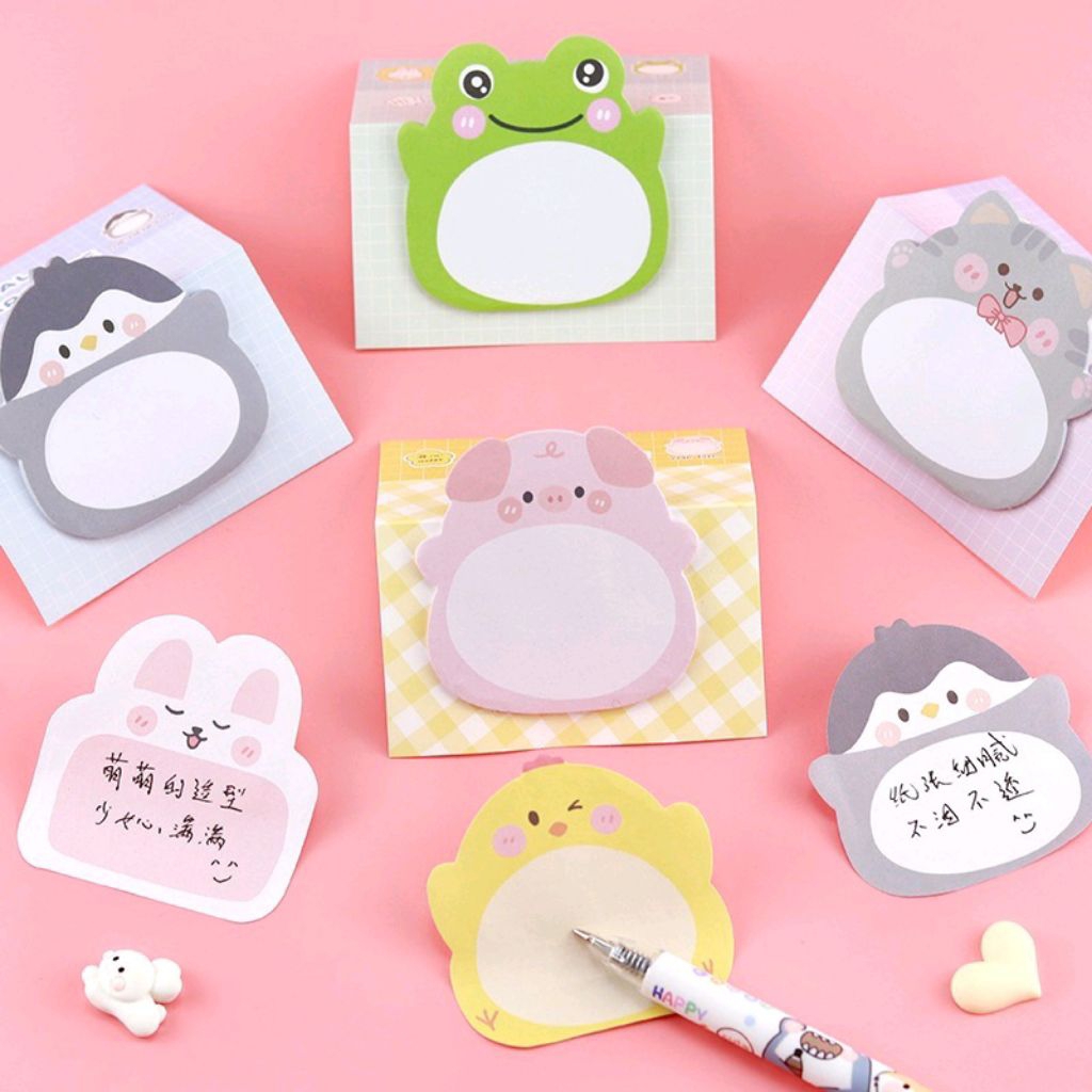 

Sticky Notes Motif Hewan Isi 20 Lembar / Tempelan Kertas Catatan Memo Mini Sticky Note Animal Lucu Serbaguna 20lembar sticky notes/memo/Index notes/Post-it notes berbentuk binatang Sticky Notes Motif Hewan Tempelan Kertas Catatan Memo Note Karakter murah