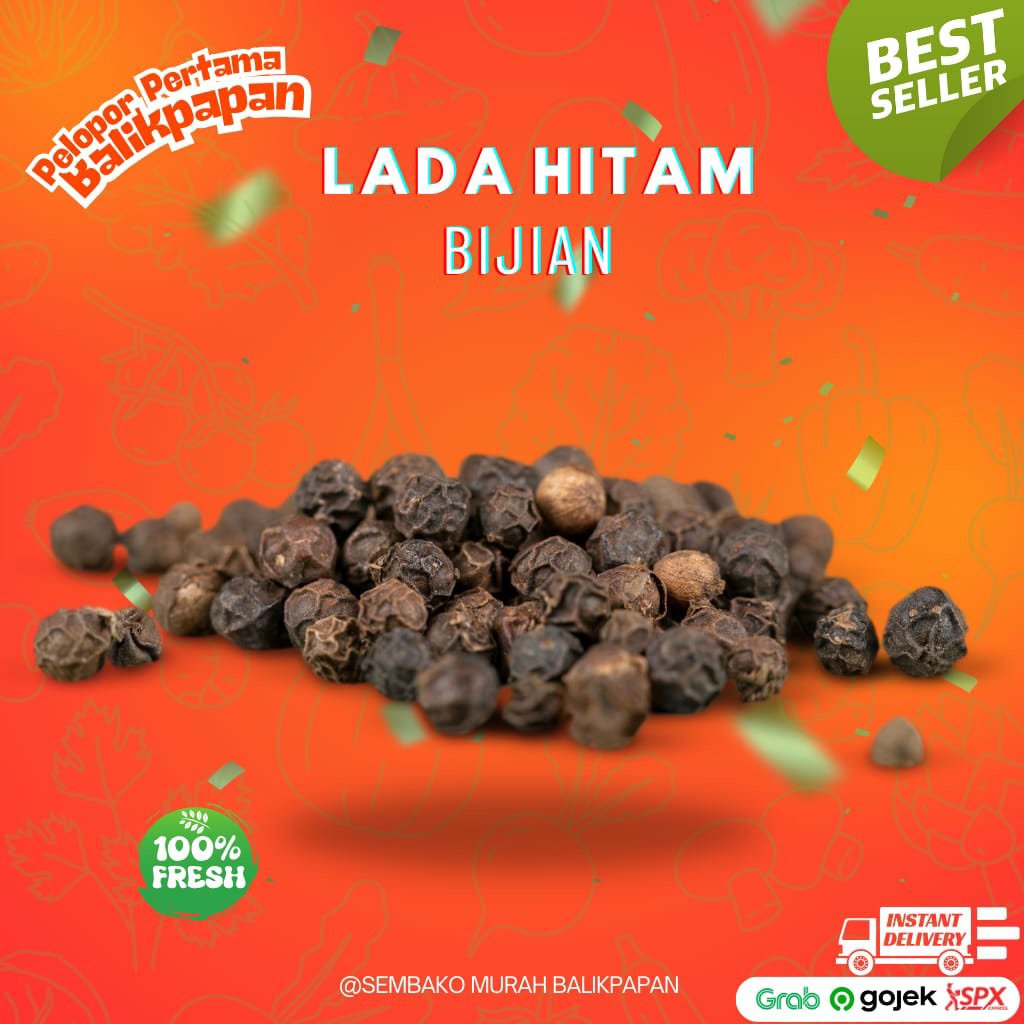 lada hitam biji