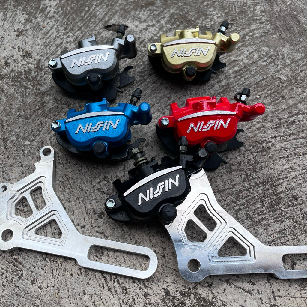 Breket Kaliper Belakang Nissin Pnp Supra X 125 Supra Karbu dan Supra Injeksi Breket Kaliper 2P Nissi