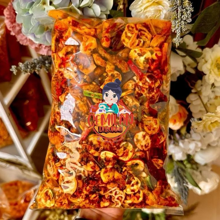 

Seblak Kerupuk Campur Mix Sagala Aya Pedas Daun Jeruk 500gr