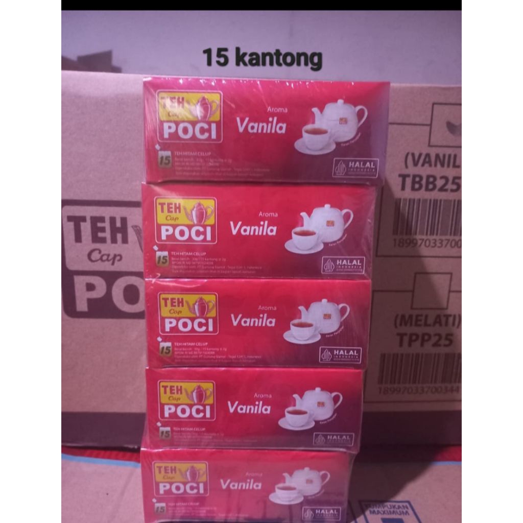 

TEH POCI VANILA 5 KOTAK ISI 15 KATONG/ KOTAK