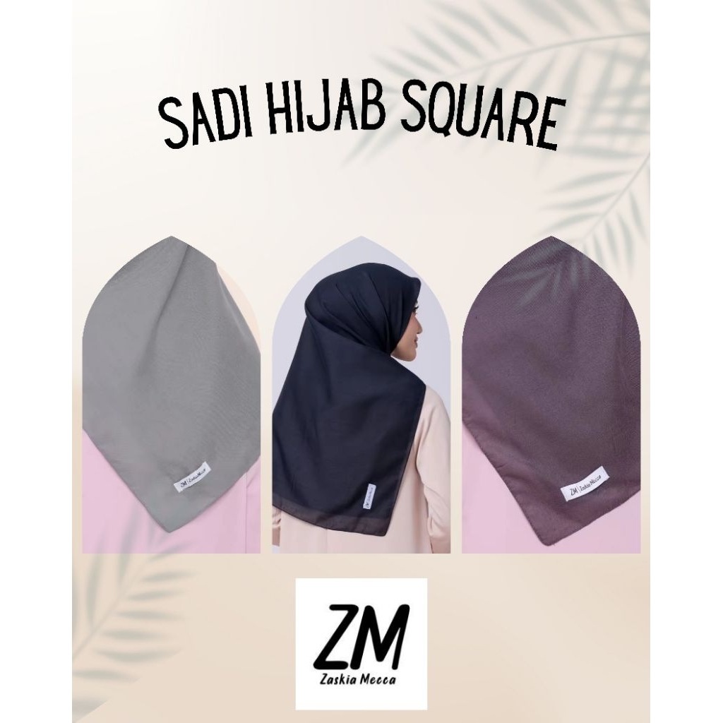 ZM Zaskia Mecca Sadi Hijab Kerudung Segiempat Voal