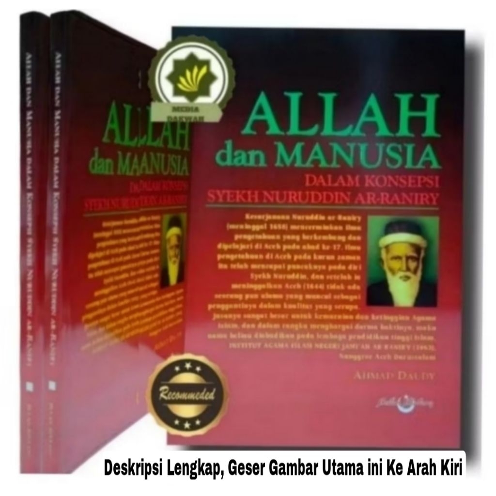Buku ALLAH dan MANUSIA dalam KONSEPSI Syekh NURUDDIN AR-RANIRY UIN Arraniri Aceh Konsep Ketuhanan da