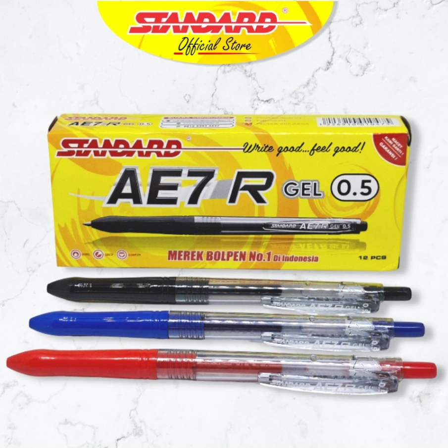 

[1 Pak] Pulpen AE7 R - Gel 0.5 Alat Tulis Pen Ballpoint Pena