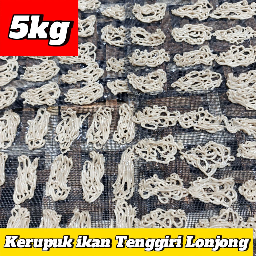 

Kerupuk ikan Mentah / kerupuk ikan Tengiri Motif Lonjong Kemasan 5 Kg Kerupuk Mentah 5kg | Anugrah jaya Kerupuk