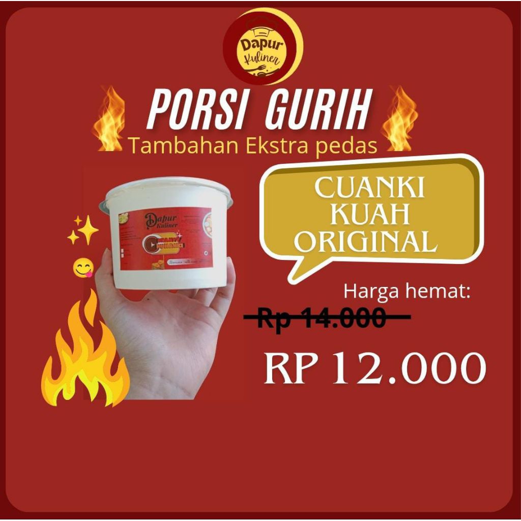 cuanki instan cup tinggal seduh/cuanki kuah keju creamy/cuanki cup Dapur kuliner/cuanki cup