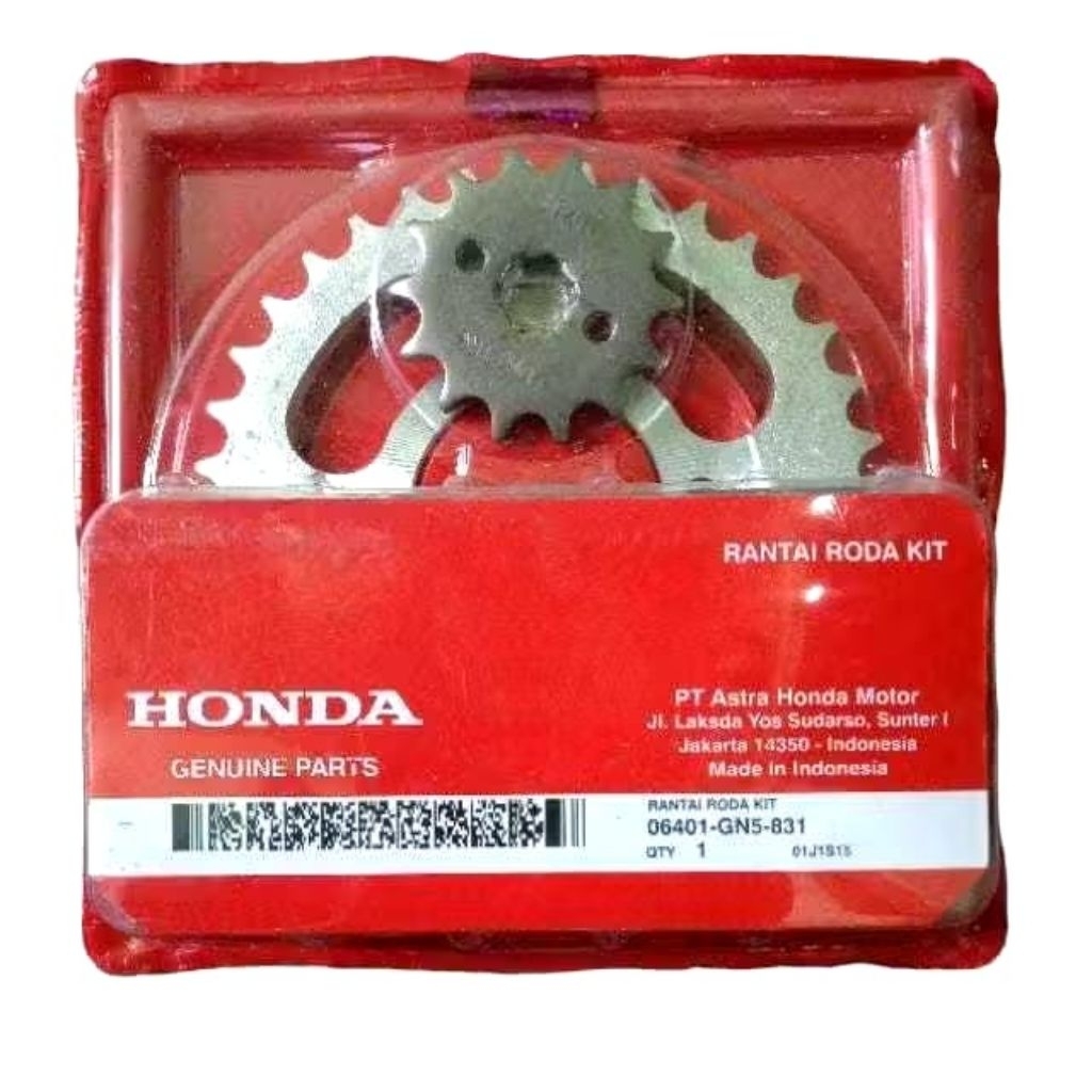 gear set + rantai honda grand prima impressa part GN5