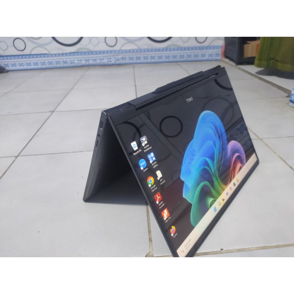 dell core i7 gen 10 touchscreen on lengkap fullset normal