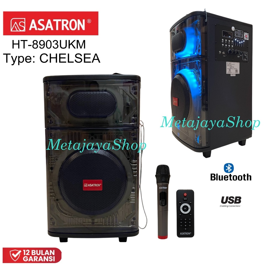 Speaker Asatron CHELSEA HT-8903UKM Speaker Portable 10 Inch