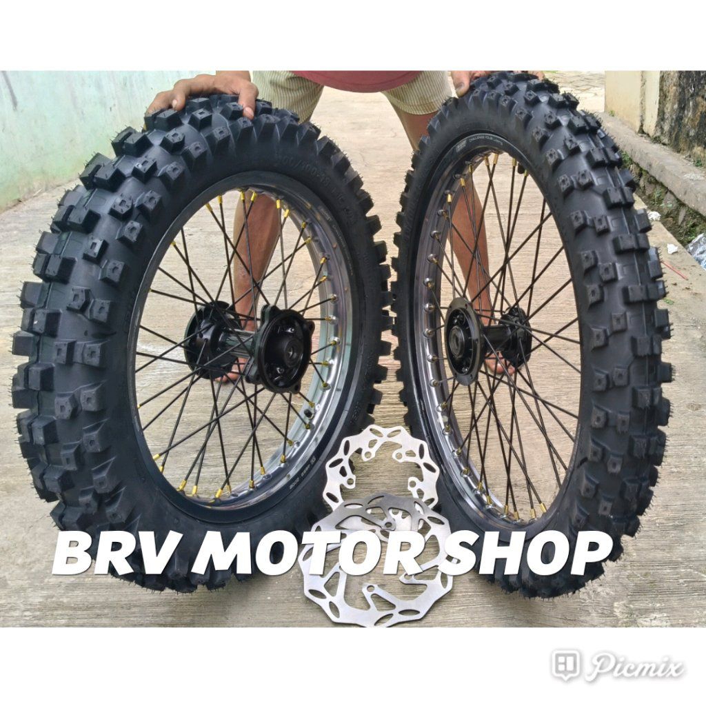 Velg Scarlet Trail 18-21 Klx150 D Trcaker150 - Velg Scarlet Trail Ring 18+21 KLX Tromol ORI KLX Ban 