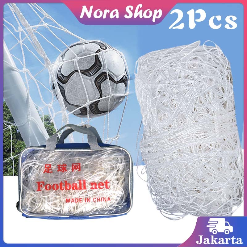 2Pcs Jaring Gawang Sepak Bola Standar / 3x2M Jaring Gawang Sepak Bola