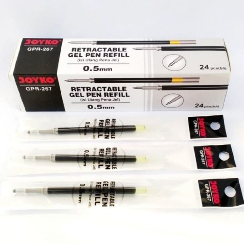 

Isi refill pulpen Gel joyko GP - 265 / GPR - 267 0.5 mm - 1 box isi 24 pcs