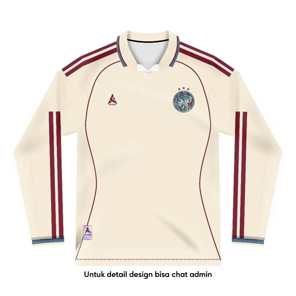 Jersey Ajax third Away longsleeve 2025 2026 Baju Bola terbaru 25 26