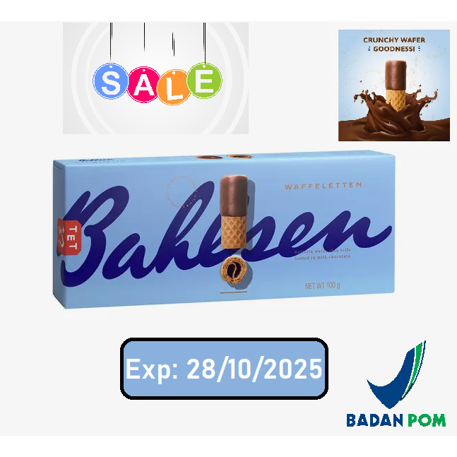 

Bahlsen Waffeletten Milk Waffles, 100g