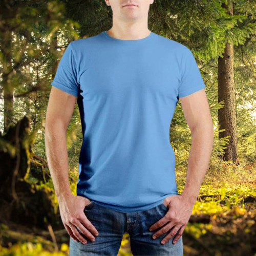 Kaos Polos Pria Combad 30 s biru Muda/telor asin