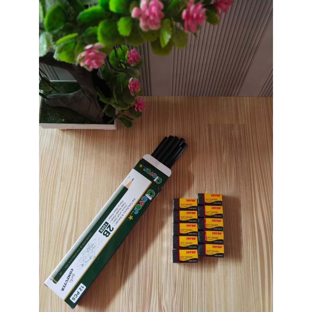 

PENSIL CLEVER STAR + PENGHAPUS JOYKO