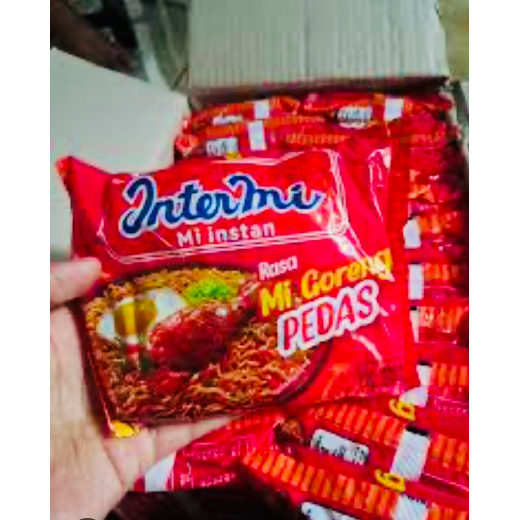 

mie intermie /mie goreng pedas satu dus isi 40pcs dengan kemasan yang sangat praktis
