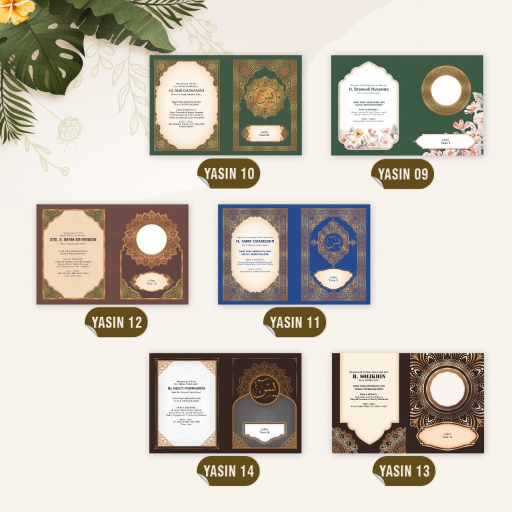 

Blangko Yassin Softcover Kertas Ivory Murah || Sampul Buku Yasin Softcover Ivory Terbatas