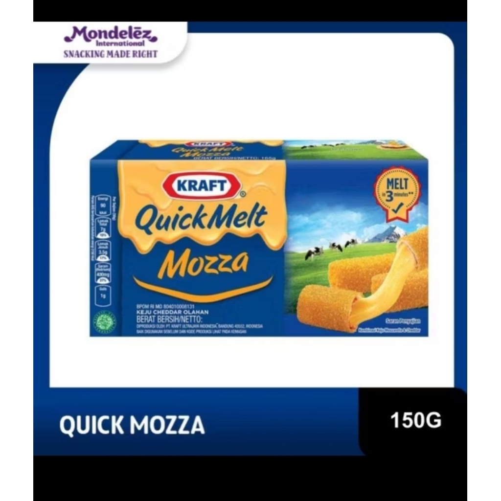 

Kraft Quick Melt Mozza Cheese, Solusi masak simple, anti gagal 150g Prochiz untuk pecinta keju moncrot Lumer