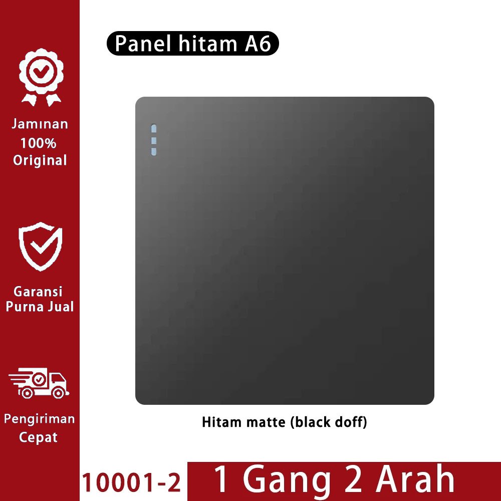 Saklar Stop Kontak Mewah Hitam Desain Kotak untuk Lampu dan Peralatan Listrik