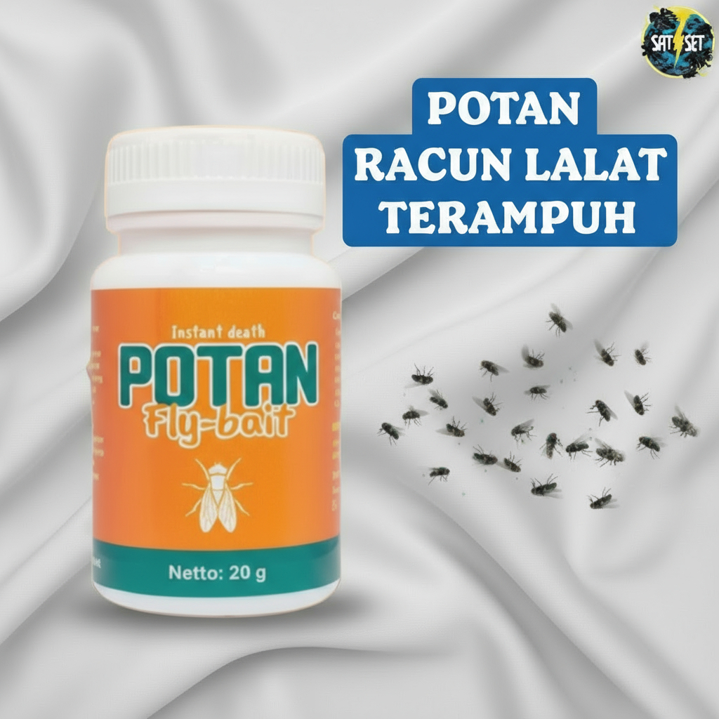 POTAN Racun Lalat Mati Seketika Pembasmi Lalat 100% Ampuh Anti Lalat Buah Pembasmi Lalat Limbah