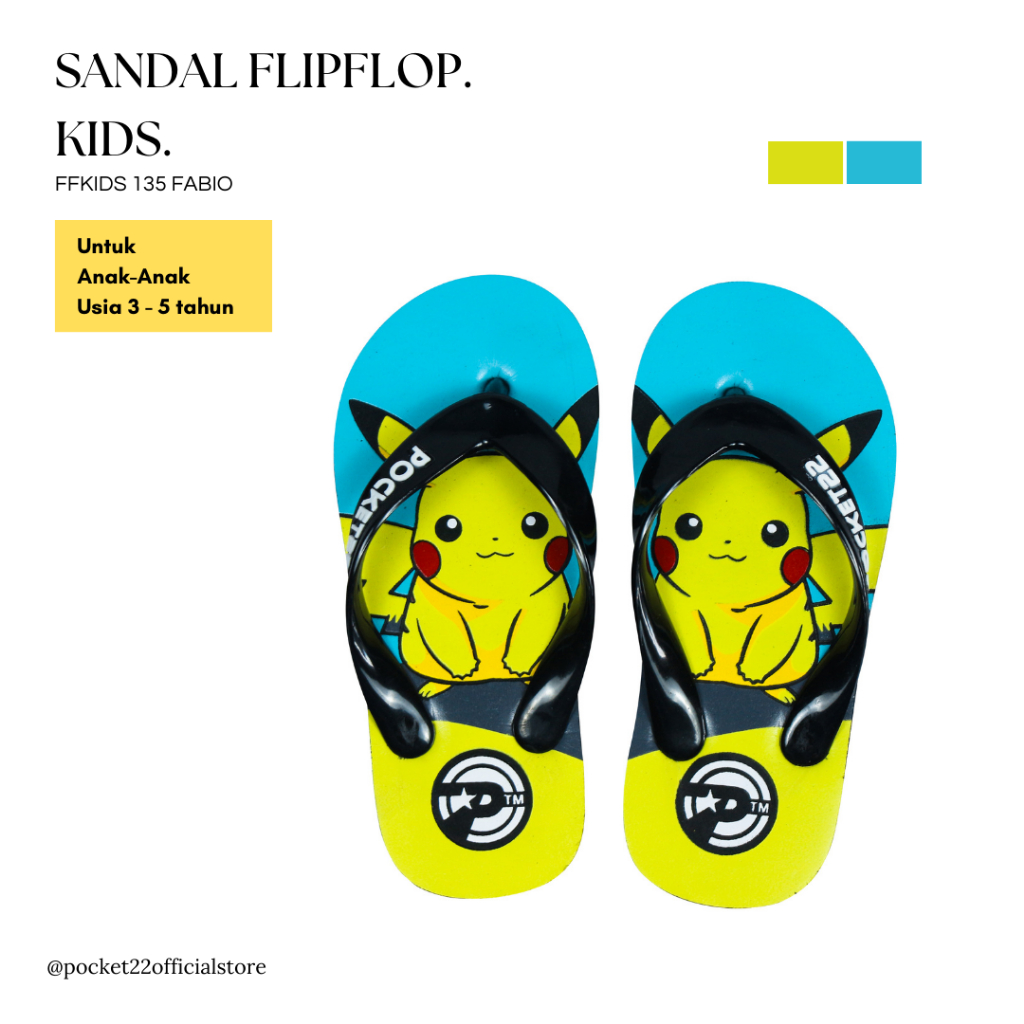 POCKET22 SANDAL MOTIF ANAK-ANAK FFKIDS 135 FABIO UNTUK USIA 3 - 5 TAHUN TERBARU