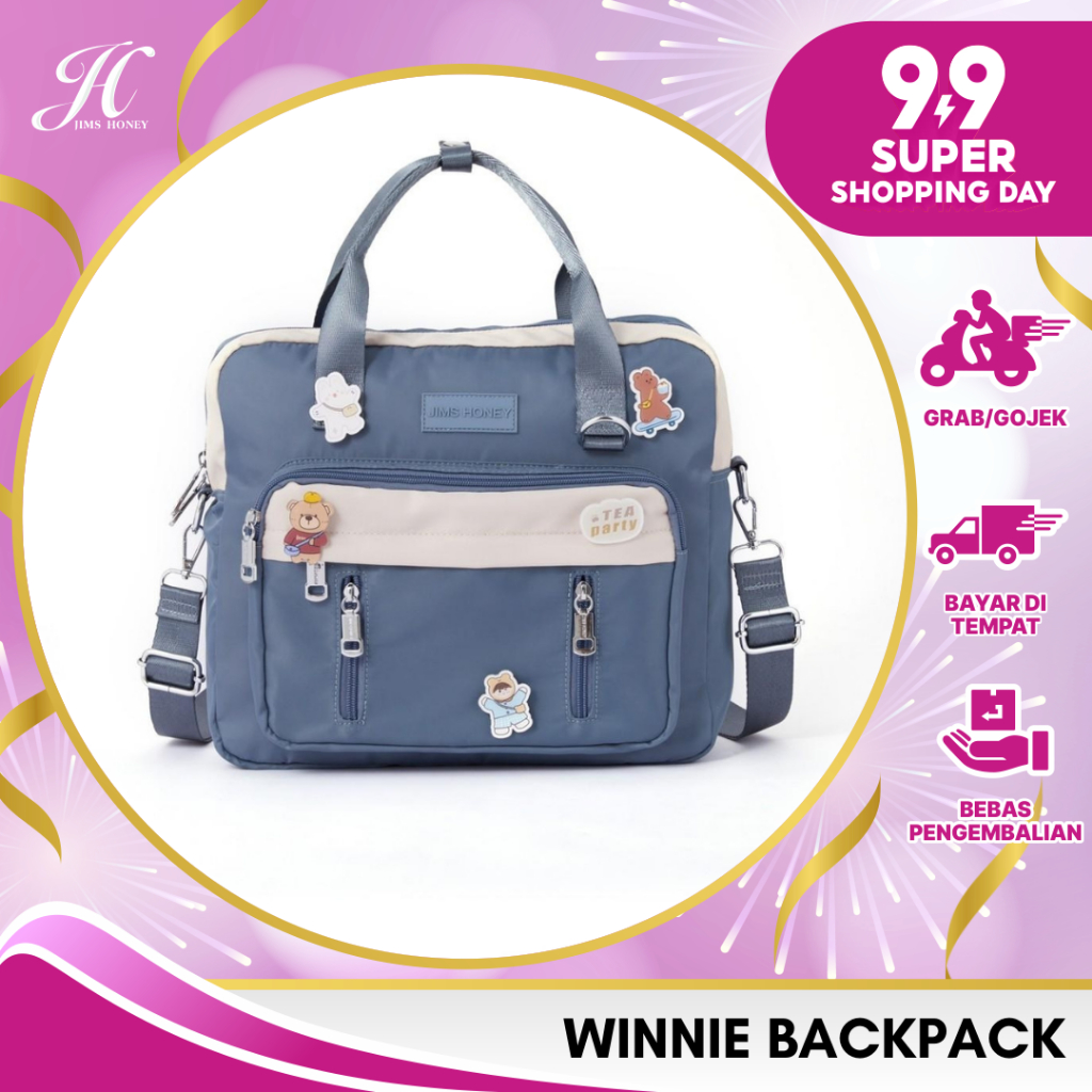 JIMS HONEY WINNIE BACKPACK TAS PUNGGUNG RANSEL LAPTOP