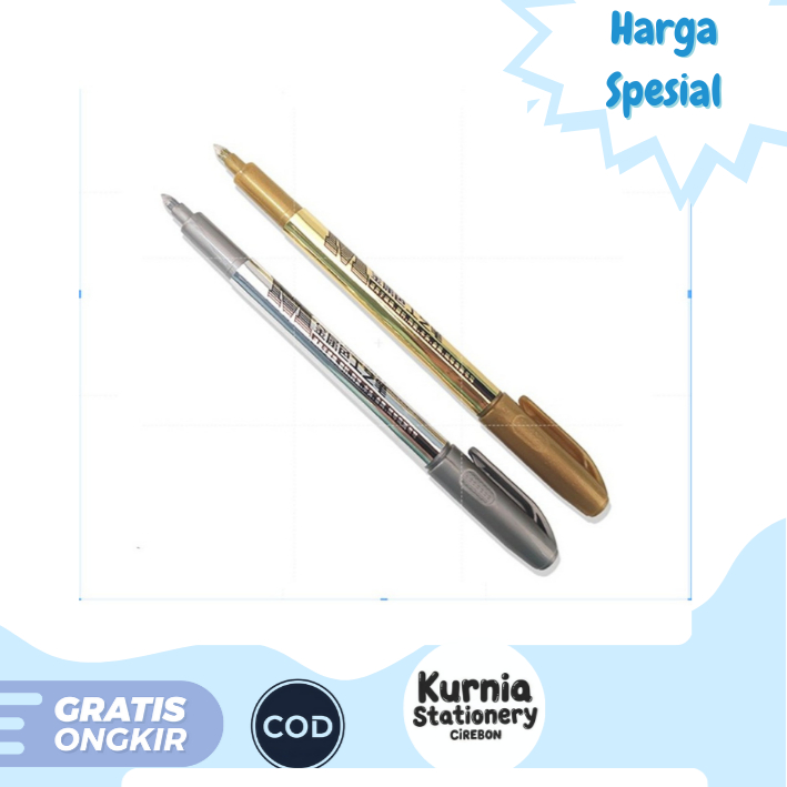 

M&G Metallic Marker / Spidol Metal / Spidol Warna Silver & Gold (Satuan)