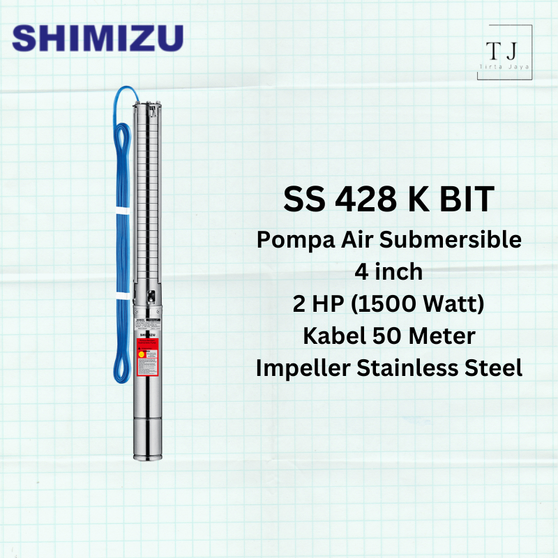 Pompa Air Submersible SHIMIZU SS 428 K BIT 2 HP Kabel Pompa Sible Pompa Satelit