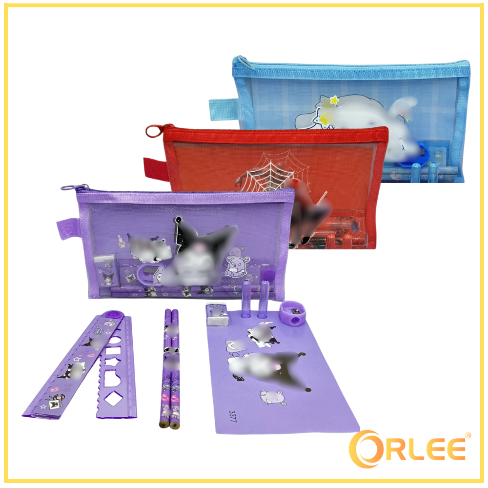 

Orlee Whimsical Stationery Bundle / Set Alat Tulis 7 in 1 / Pouch Set Alat Tulis Ziplock / Paket Alat Tulis Motif Y3433