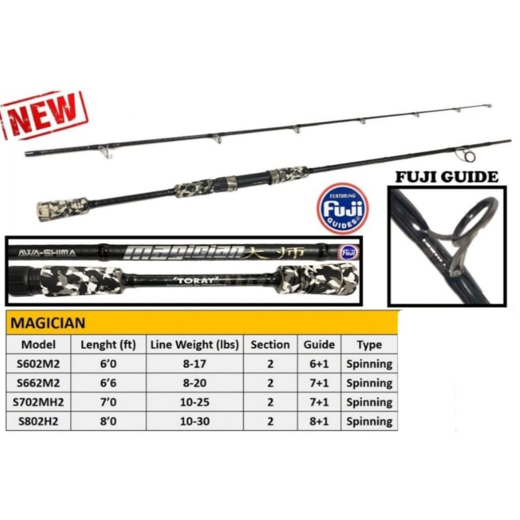 Joran Pancing Spinning Awa-shima Magician